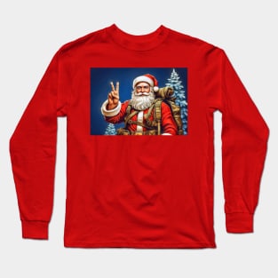 Peace time Santa Long Sleeve T-Shirt